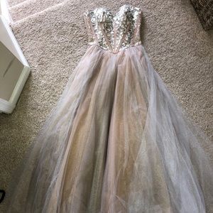 Sherri Hill Beaded Corset Dress